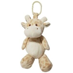 Kellybaby 10" Cuddle giraffe rattle baby toy plush soft beige tan stuffed